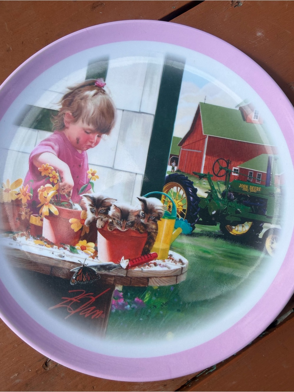 John Deere Melamine Plate